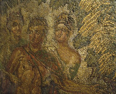 Mosaic from an ancient building below the barracks of the Cuirassiers at the Quirinale, Rome by Roman